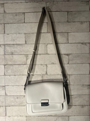 Michael Kors white leather crossbody bag like new