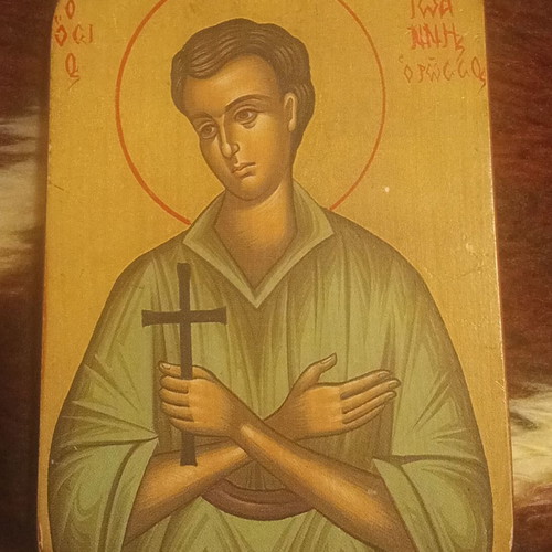 Christian icon Saint John the Russian new