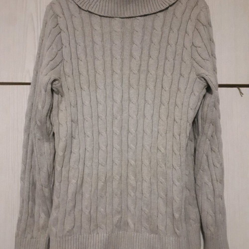 Ralph Lauren sweater gray silver like new size L