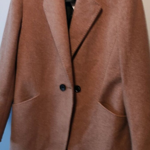 Coat new brown, slim fit, size XXL with hidden pocket