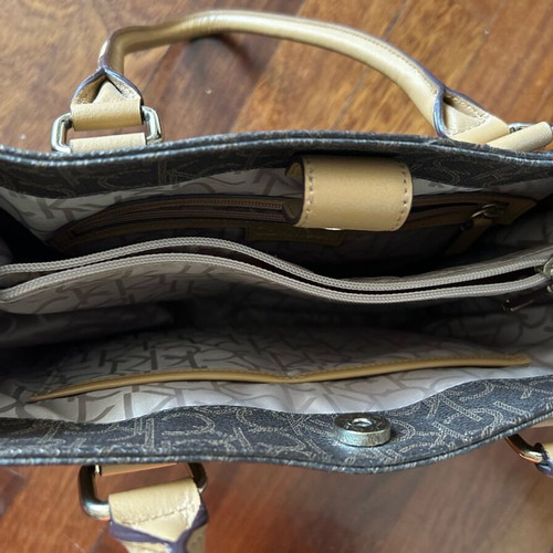 Calvin Klein brown handbag like new
