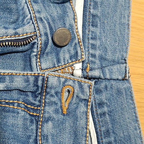 Prince Oliver men's denim bermuda shorts used, size L, blue
