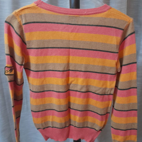 Woolen women's sweater like new, size S, pink and yellow