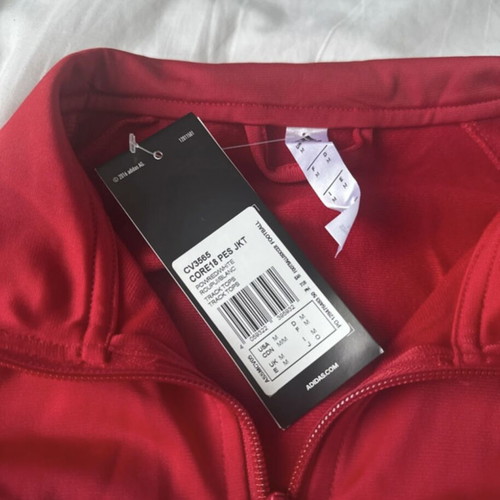 Adidas jacket new, red, size M
