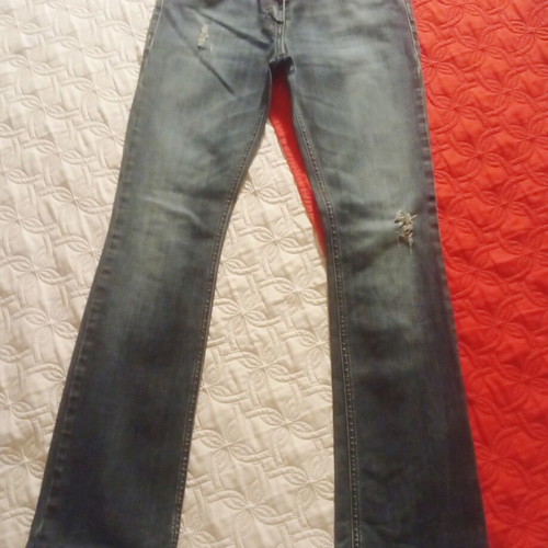 Elisabetta Franchi Blue Jean No27 Like New, Elastic, Flared