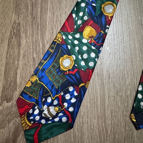 Giorgio Armani silk tie handmade, like new, multicolor