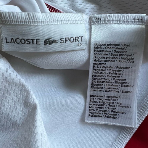 Lacoste Sport Tennis Dress with Built-In Bra like new