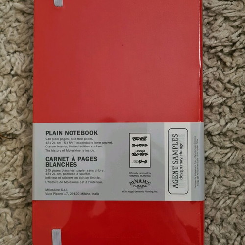 Moleskine Go Nagai Agent Samples sealed collectible notebook