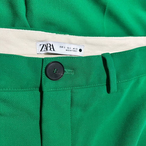 Zara green ankle-length pants like new, elegant
