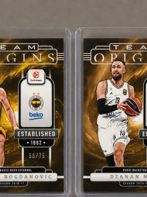 25-26 Euroleague Origins κάρτες Team Origins, Bogdanovic και Musa
