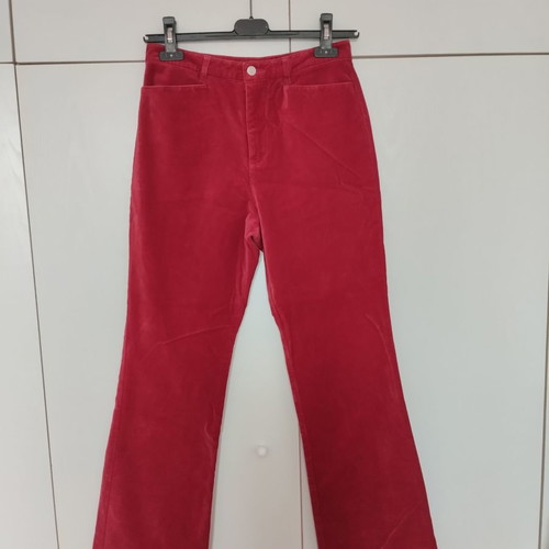 Talbots velvet trousers used, red velvet, cotton pants