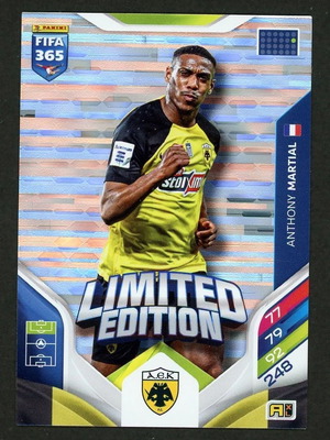 Panini FIFA 365 Adrenalyn XL Limited Edition Anthony Martial card like new