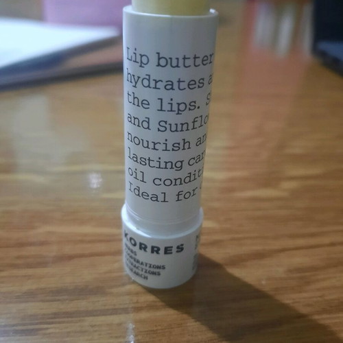 Korres Lip Balm used with mandarin