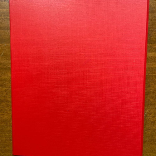 Filing binder new in red color