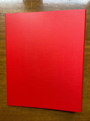 Filing binder new in red color