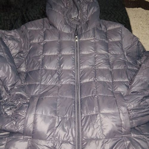 Women's jacket like new, polyester, black and gray, size M