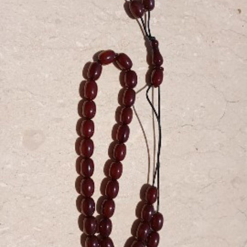 Fatouran modern komboloi worry beads, brown