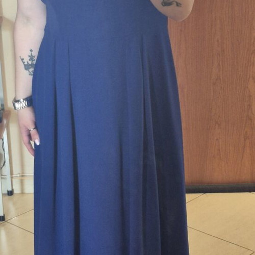 Dress with pearls new, blue, size L