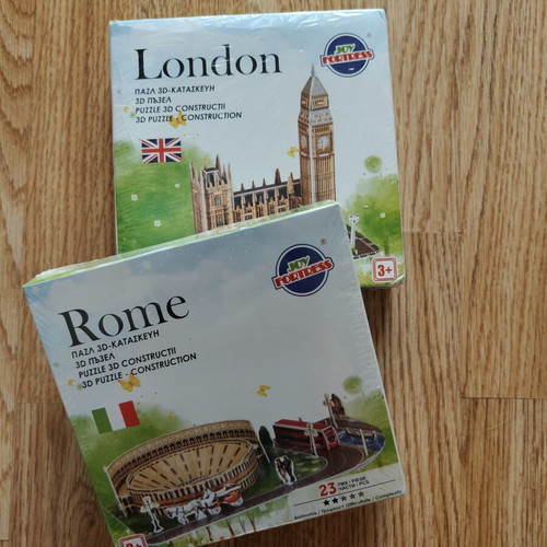 3D Puzzle Construction Rome and London models new