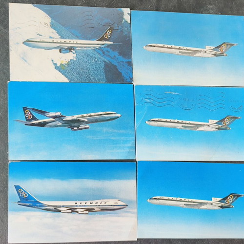 Olympic Airways postcards, set of 6
