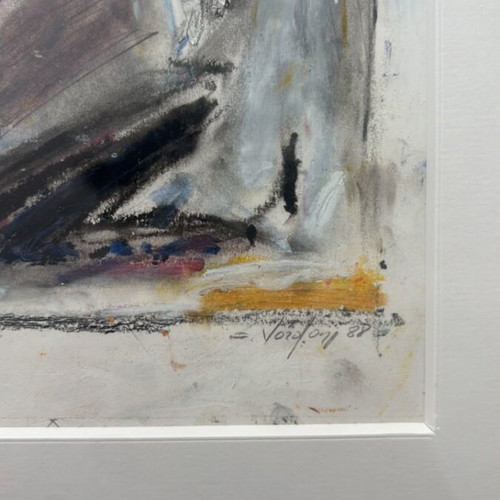 Erietta Vordoni Sans Titre No 5 painting new, 1988 Paris gallery