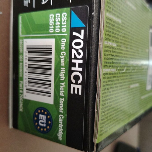 Lexmark Cyan Toner 702HCE new original sealed