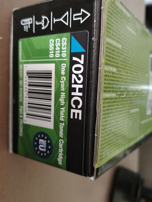 Toner Lexmark Cyan 702HCE καινούργιο αυθεντικό σφραγισμένο