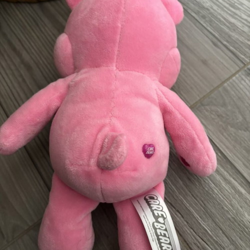 Care Bears Cheer Bear plush like new, pink with rainbow
