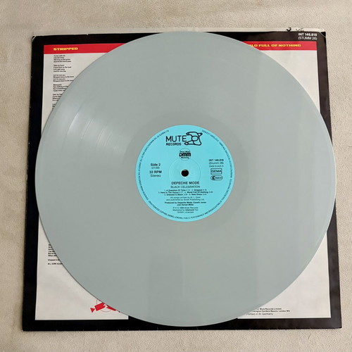 Depeche Mode Black Celebration gray vinyl used, electronic genre