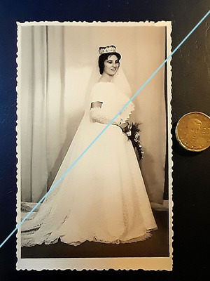 Vintage φωτογραφία νύφης της δεκαετίας του 1960