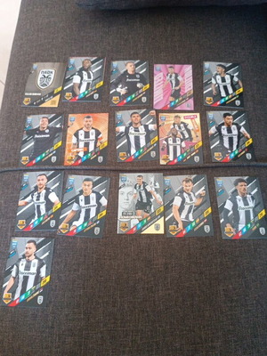 PAOK football cards set with limited FIFA 365 2024 card