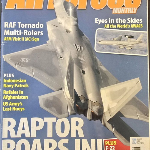 Air Forces Monthly magazine like new, August 2008