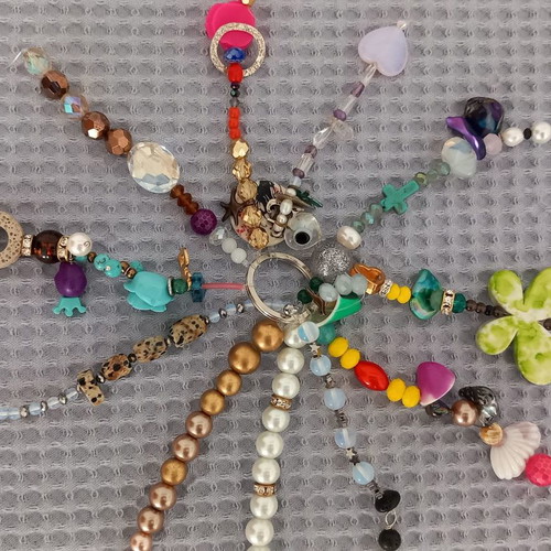 Craft supplies used for bracelets and necklaces