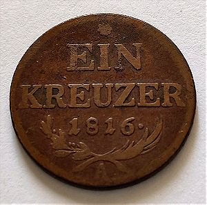 Ein Kreuzer Austria 1816 А!
