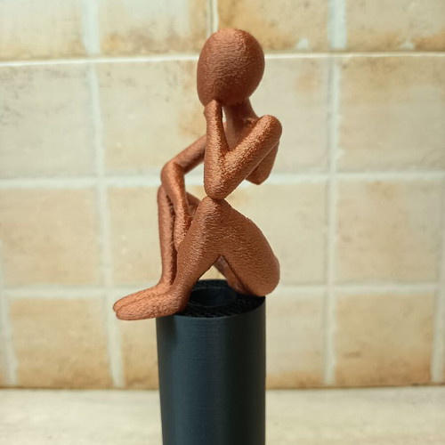 Decorative thinking figure made to order, 3D printed