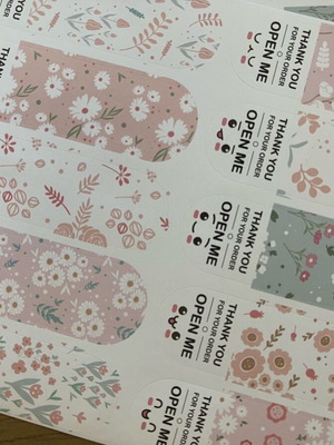 Package sealing stickers new, set of 40 pieces