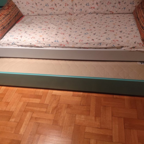 Large bookshelf composition with double sofa bed, like new