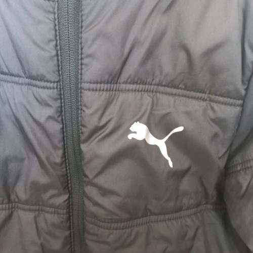 Puma kids jacket used, black, size 140 cm