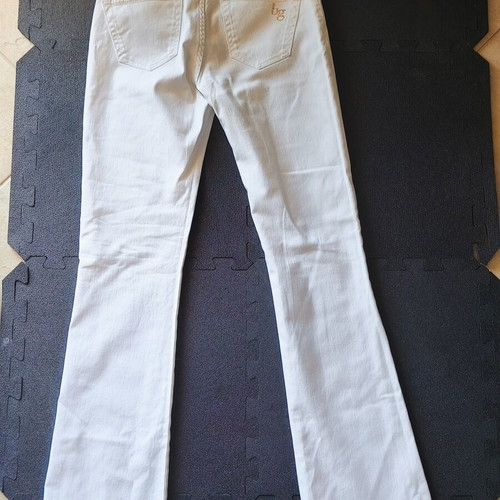 Blugirl Jean flare pants like new with gold details