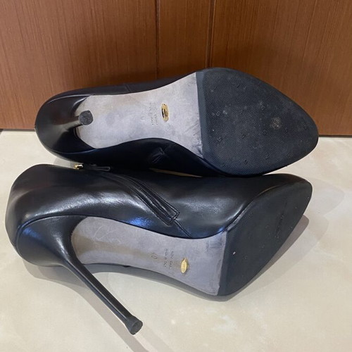 Sergio Rossi black ankle boots like new, size 40, high heel