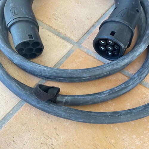 Car charging cable 4.5 meters Mode 3 like new, three-phase 22kW