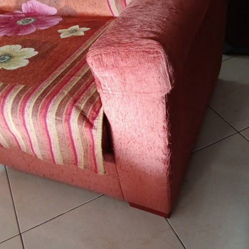 Living room set with two sofas, storage space