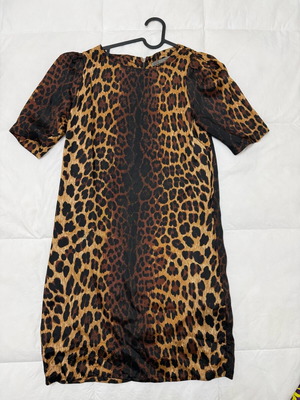 Leopard dress Zara like new, short, black and brown