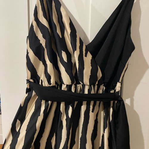 Formal dress satin new On Line black beige size M