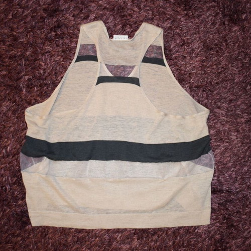 Brunello Cucinelli tank top like new, woman L/XL, gray and beige