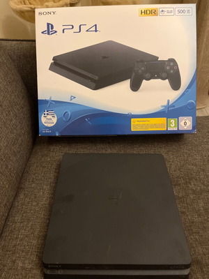 PS4 Slim 500GB console like new with controller and Metal Gear Solid