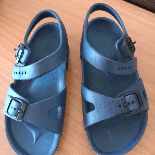 Blue sandals like new, comfortable, size 34