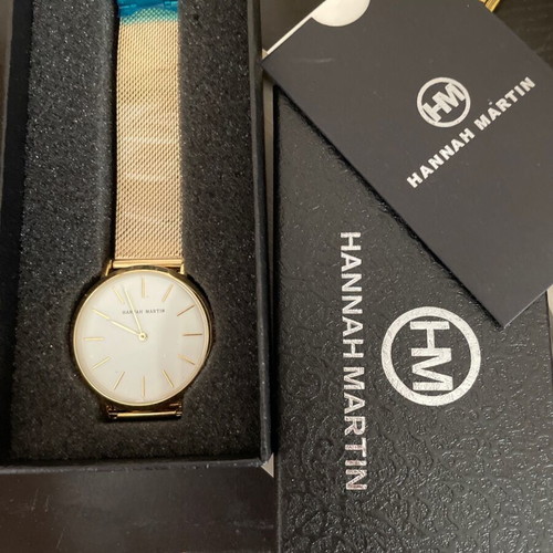 Hannah Martin unisex watch new, gold and silver