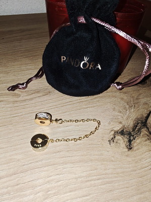 Pandora safety chain σαν καινούργιο, επιχρυσωμένο