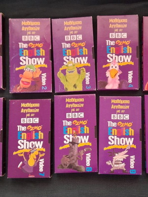 The Ozmo English Show μεταχειρισμένο, μαθήματα αγγλικών BBC, βιντεοκασέτες 1-10